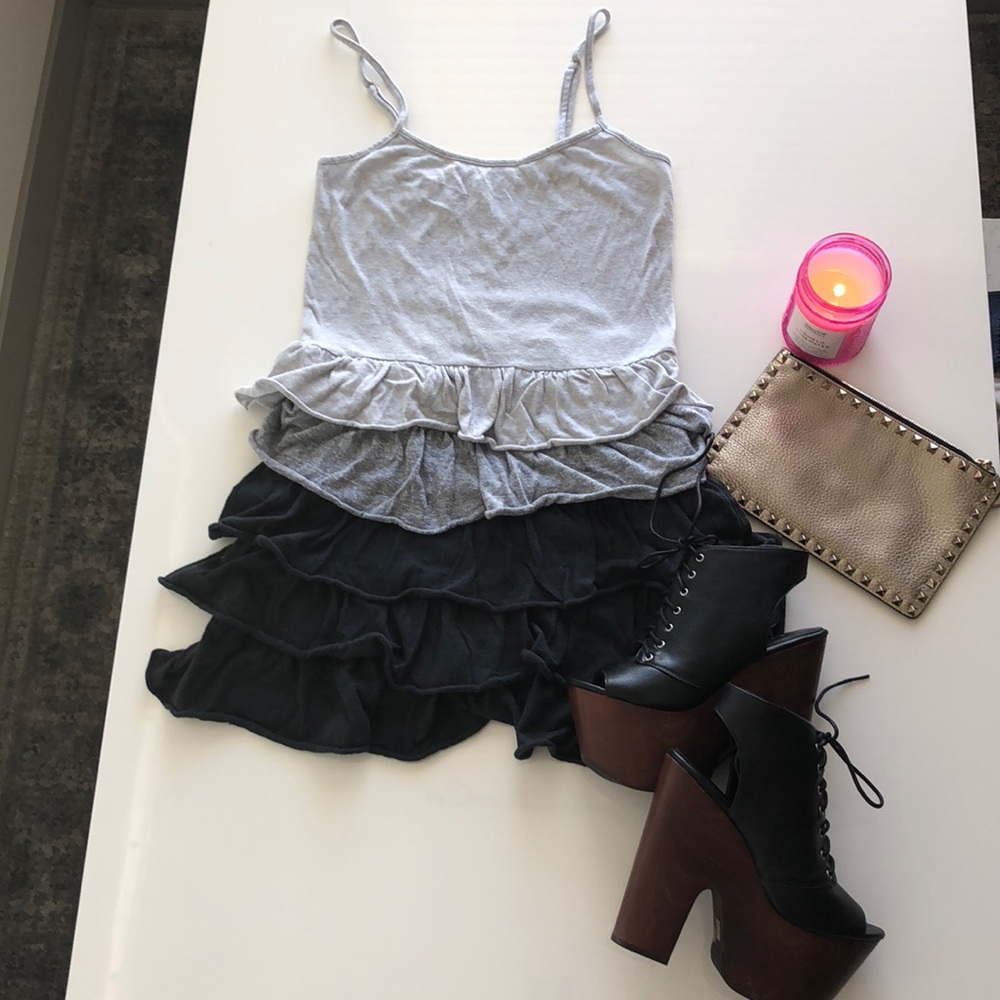 Anthropologie Iris & Navy M ruffle summer dress